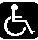 Wheelchair facilities logo